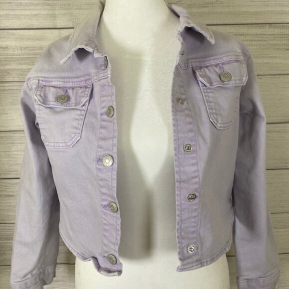 Cat & Jack Other - Cat & Jack girls Large 10/12 Lavender Jean Jacket Classic Design